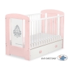 Baby cot bed 120x60cm Glamour with drawer MAXI