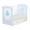 Baby cot bed 120x60cm Glamour with drawer MAXI