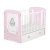 Baby cot bed 120x60cm Glamour with drawer MAXI