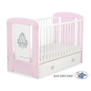 Baby cot bed 120x60cm Glamour with drawer MAXI
