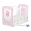 Baby cot bed 120x60cm Glamour with drawer MAXI