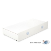 Baby cot bed 120x60cm Lorenzo III white/blue with drawer MAXI