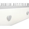 Baby cot bed 120x60cm Lorenzo III white/Gray with drawer MAXI