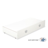 Baby cot bed 120x60cm Lorenzo III white/Gray with drawer MAXI