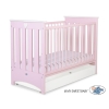 Baby cot bed 120x60cm Lorenzo III with drawer STANDARD