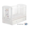 Baby cot bed 120x60cm Lovely birds with drawer MAXI