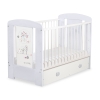 Baby cot bed 120x60cm Lovely birds with drawer MAXI