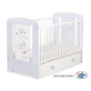 Baby cot bed 120x60cm Lovely birds with drawer MAXI