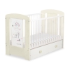 Baby cot bed 120x60cm Lovely birds with drawer MAXI