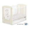 Baby cot bed 120x60cm Lovely birds with drawer STANDARD