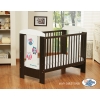 Baby cot bed 120x60cm Owls White - Brown Model: 425