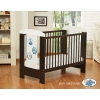 Baby cot bed 120x60cm Owls White - Brown Model: 428