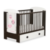 Baby cot bed 120x60cm Owls with drawer MAXI