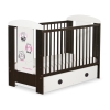 Baby cot bed 120x60cm Owls with drawer MAXI