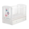 Baby cot bed 120x60cm Owls with drawer MAXI