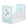 Baby cot bed 120x60cm Owls with drawer MAXI