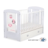 Baby cot bed 120x60cm Owls with drawer MAXI