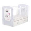 Baby cot bed 120x60cm Owls with drawer MAXI