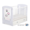 Baby cot bed 120x60cm Owls with drawer MAXI