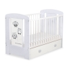 Baby cot bed 120x60cm Owls with drawer MAXI