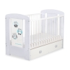 Baby cot bed 120x60cm Owls with drawer MAXI
