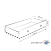 Baby cot bed 120x60cm Owls with drawer MAXI