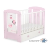 Baby cot bed 120x60cm Owls with drawer MAXI