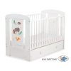 Baby cot bed 120x60cm Secret forest with drawer MAXI