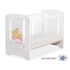 Baby cot bed 120x60cm Tedy Bear Barnaba White Model: 800