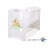 Baby cot bed 120x60cm Tedy Bear Barnaba White Model: 802