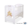 Baby cot bed 120x60cm Tedy Bear Barnaba White Model: 805