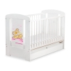 Baby cot bed 120x60cm Tedy Bear Barnaba with drawer STANDARD