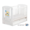 Baby cot bed 120x60cm Tedy Bear with bow cream with drawer STANDARD