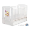 Baby cot bed 120x60cm Tedy Bear with bow cream with drawer STANDARD