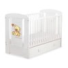 Baby cot bed 120x60cm Tedy Bear with bow with drawer MAXI