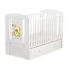 Baby cot bed 120x60cm Tedy Bear with bow with drawer MAXI