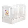 Baby cot bed 120x60cm Tedy Bear with bow with drawer MAXI