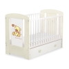 Baby cot bed 120x60cm Tedy Bear with bow with drawer MAXI