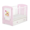 Baby cot bed 120x60cm Tedy Bear with bow with drawer MAXI