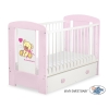 Baby cot bed 120x60cm Tedy Bear with bow with drawer MAXI