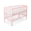 Baby cot bed 120x60cm with crown no. 5006-01- powder pink