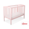 Baby cot bed 120x60cm with crown no. 5006-01- powder pink