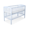 Baby cot bed 120x60cm with crown no. 5006-03- blue