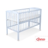 Baby cot bed 120x60cm with crown no. 5006-03- blue