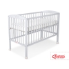 Baby cot bed 120x60cm with crown no. 5006-06- Gray