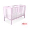 Baby cot bed 120x60cm with crown no. 5006-08- pink
