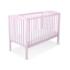 Baby cot bed 120x60cm with crown no. 5006-08- pink