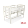 Baby cot bed 120x60cm with crown no. 5006-10- cream