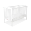 Baby cot bed 120x60cm with crown White