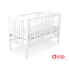 Baby cot bed 120x60cm with crown White
